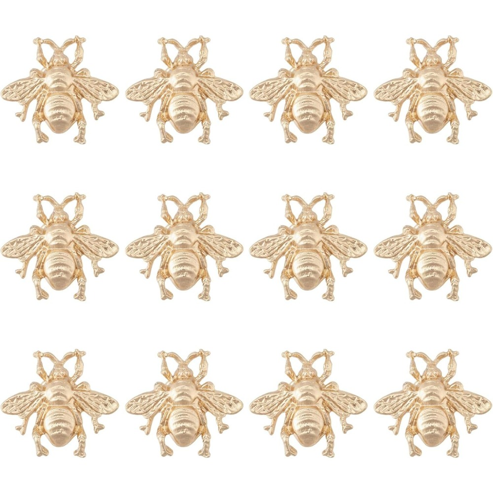 Vintage Brooch Pin - 12PCS Honeybee Brooch Pin Gold Alloy