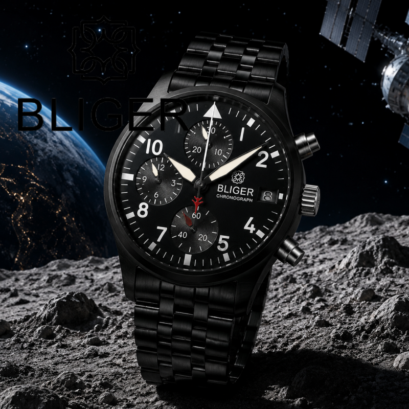 Jewellery Watch - BLIGER Full Black Brushed 38mm VK67