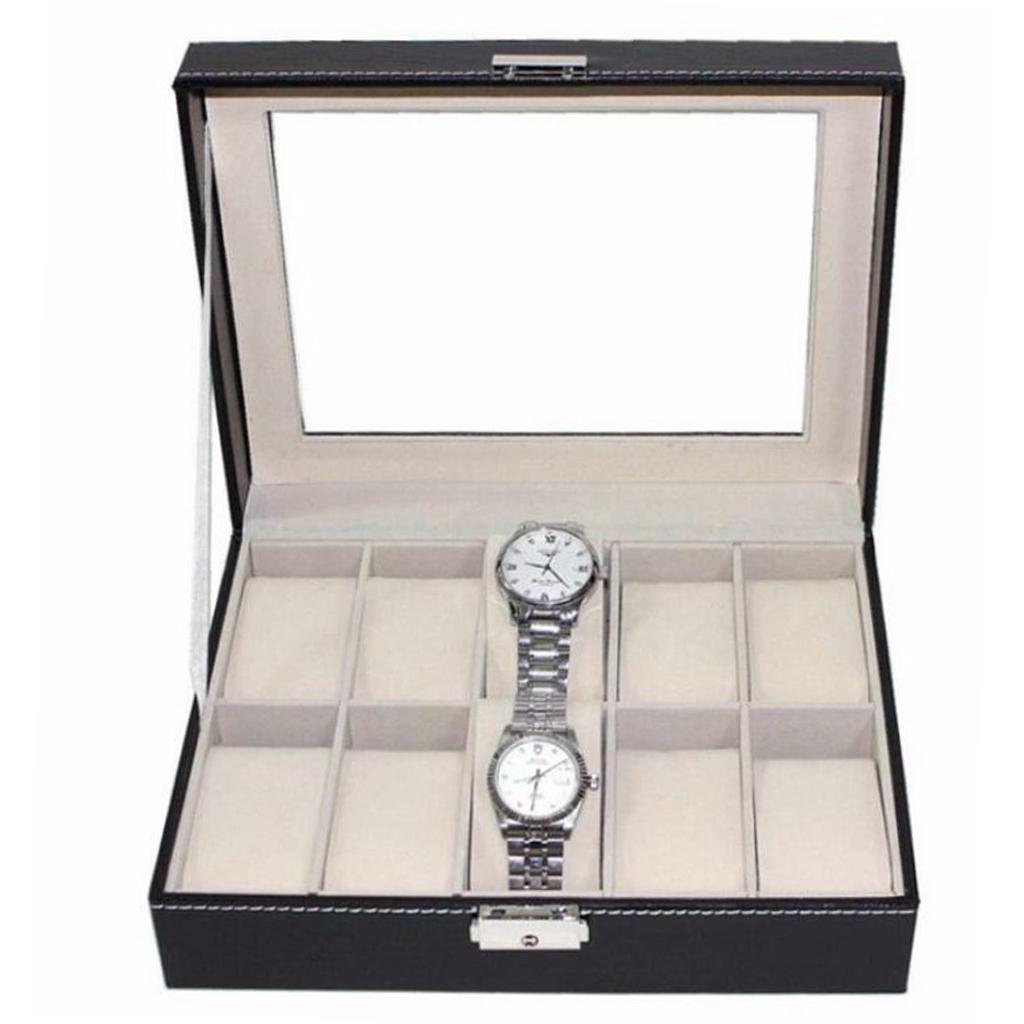 Glass Top Wooden Watch and Jew - đánh giá và giá Jewelry Organizer Watches