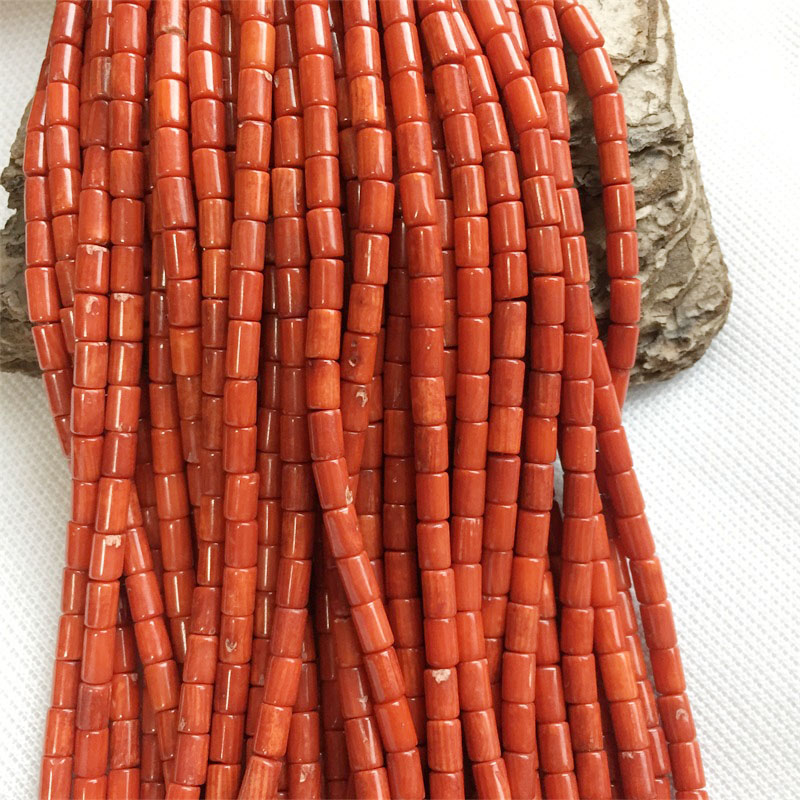 Rare 4*6MM Round Tube Orange R - đánh giá và giá Gemstone Bracelet Healing