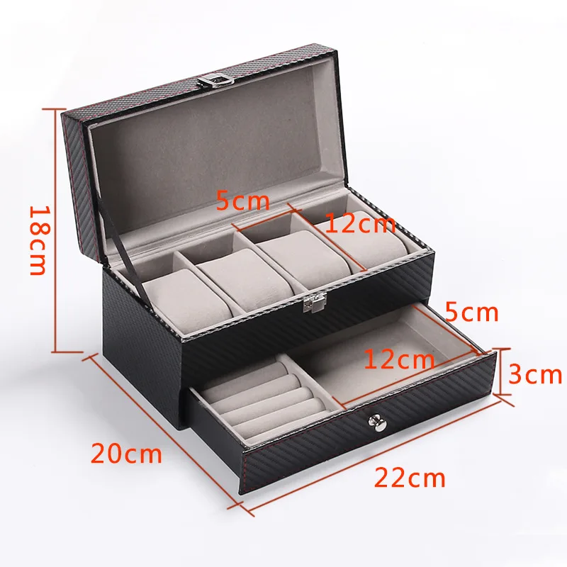 4 Slots Watch Boxes Double Car - đánh giá và giá Best Jewelry Watches