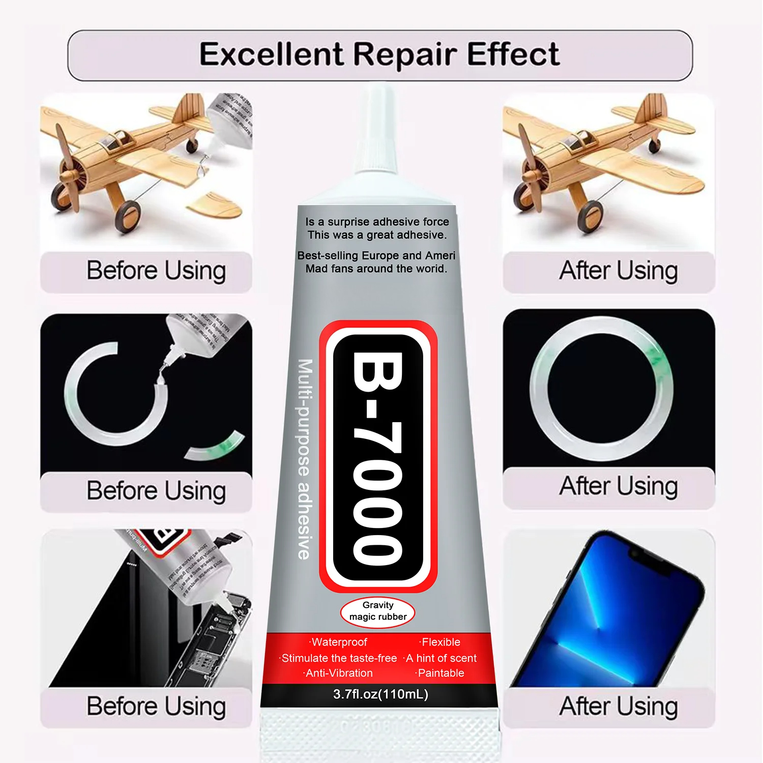 1-10Pcs B-7000 Super Glue Lool - đánh giá và giá Jewelry Repair & Watches Photos