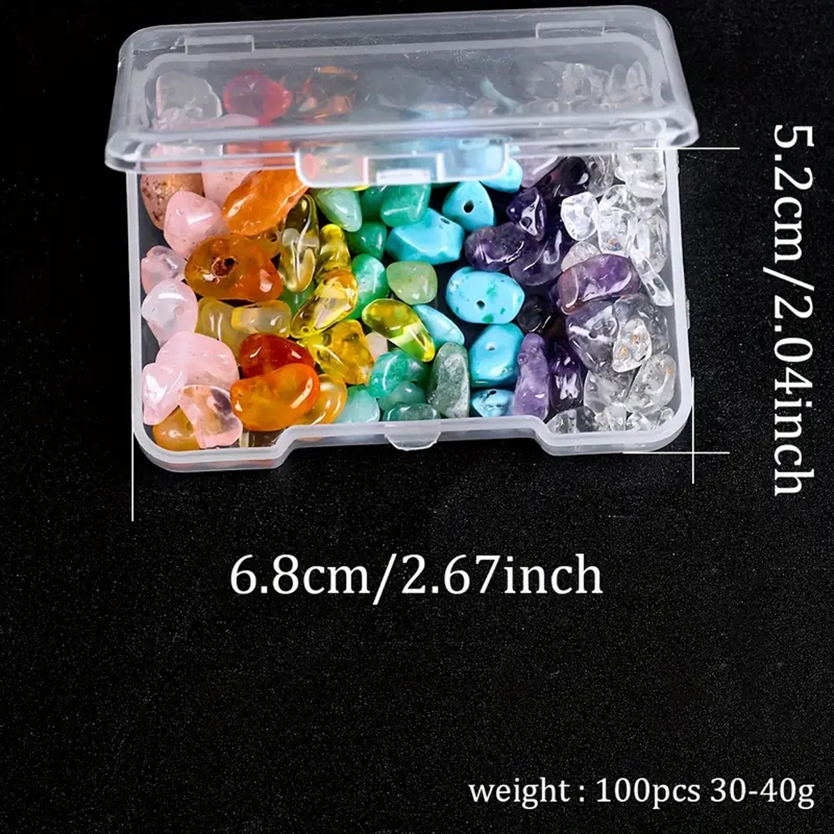 100/200pcs Natural Chips Stone - đánh giá và giá Gemstone Bracelet Healing