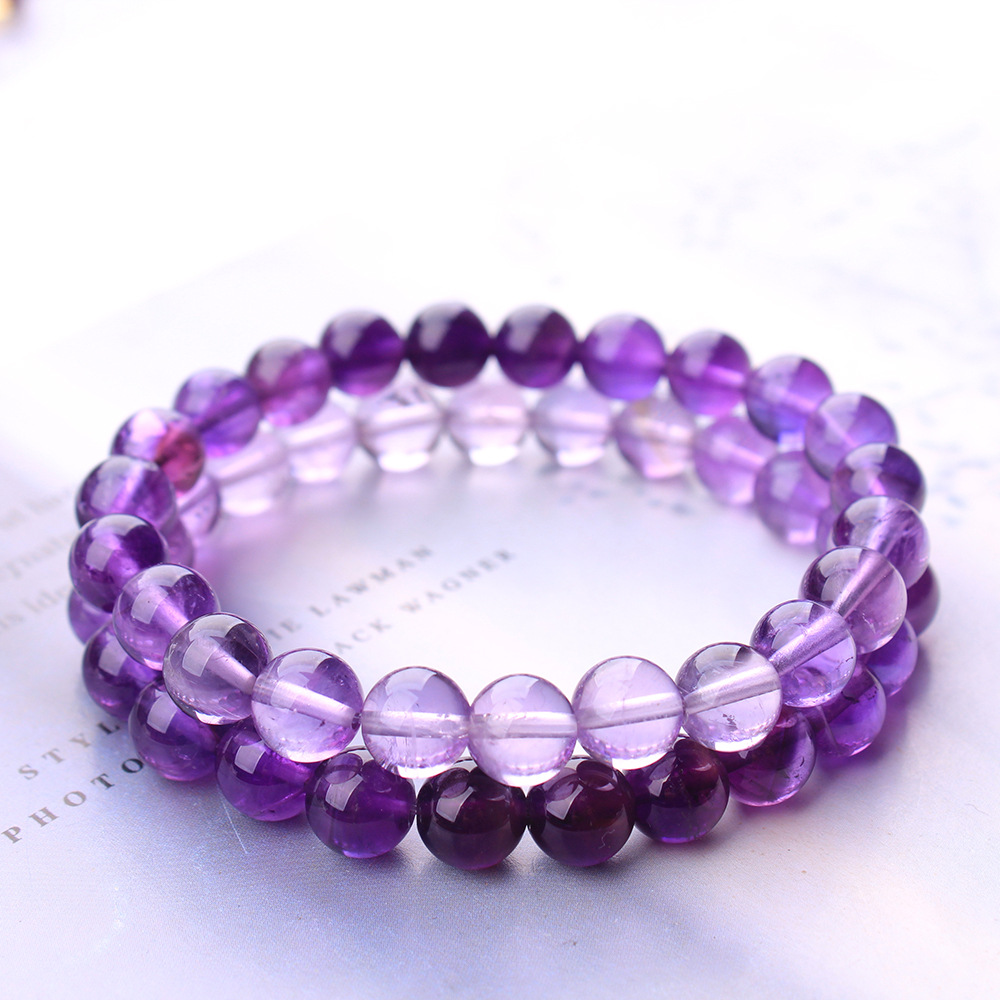 Natural Purple Amethyst Quartz - đánh giá và giá Gemstone Bracelet Healing