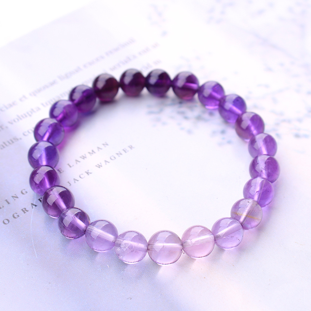 Natural Purple Amethyst Quartz - đánh giá và giá Gemstone Bracelet Healing