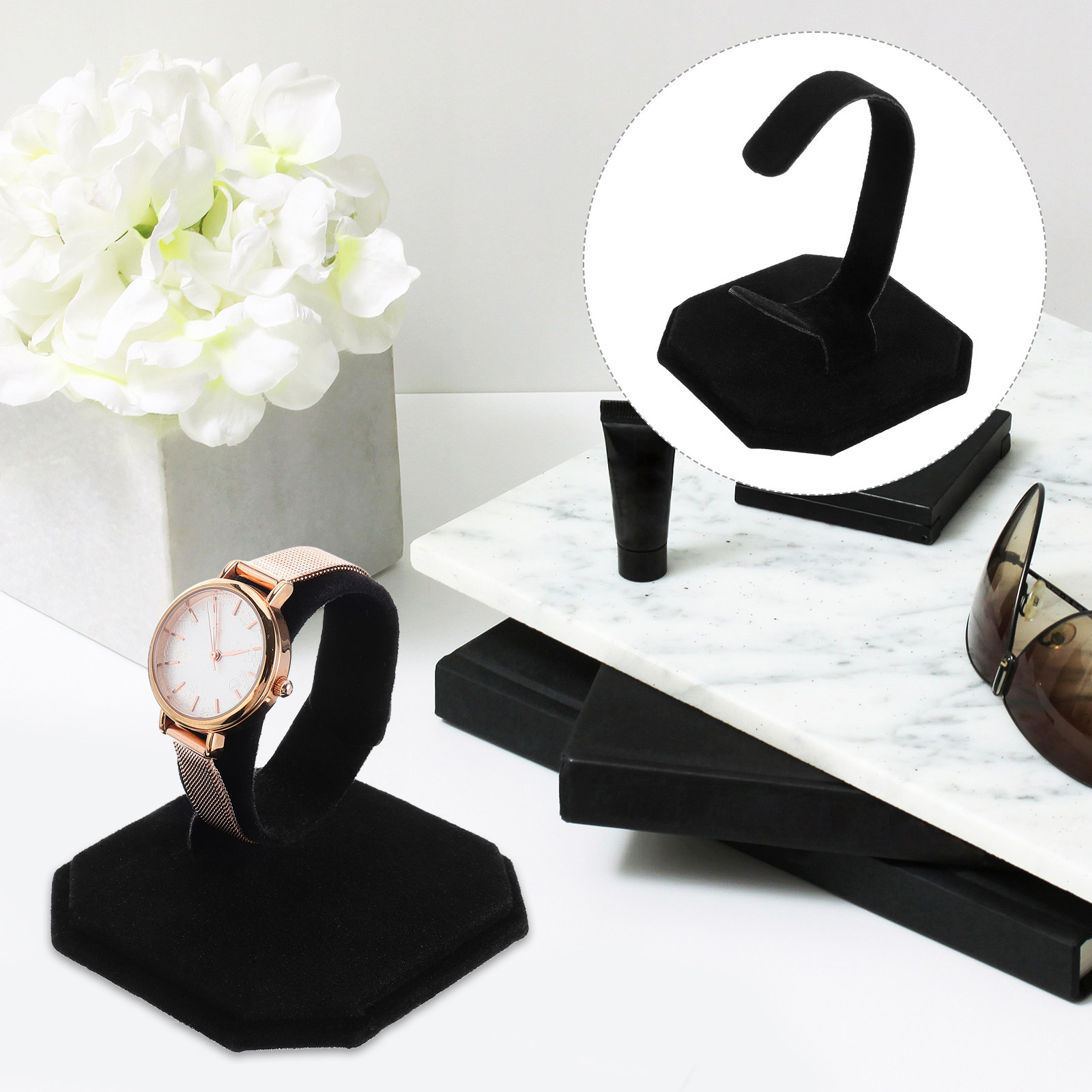 2Pcs Watch Display Rack Flanne - đánh giá và giá Jewelry Stand Watches