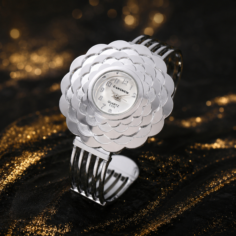 Elegant Women's Flower Quartz  - đánh giá và giá Unique Jewelry Watches