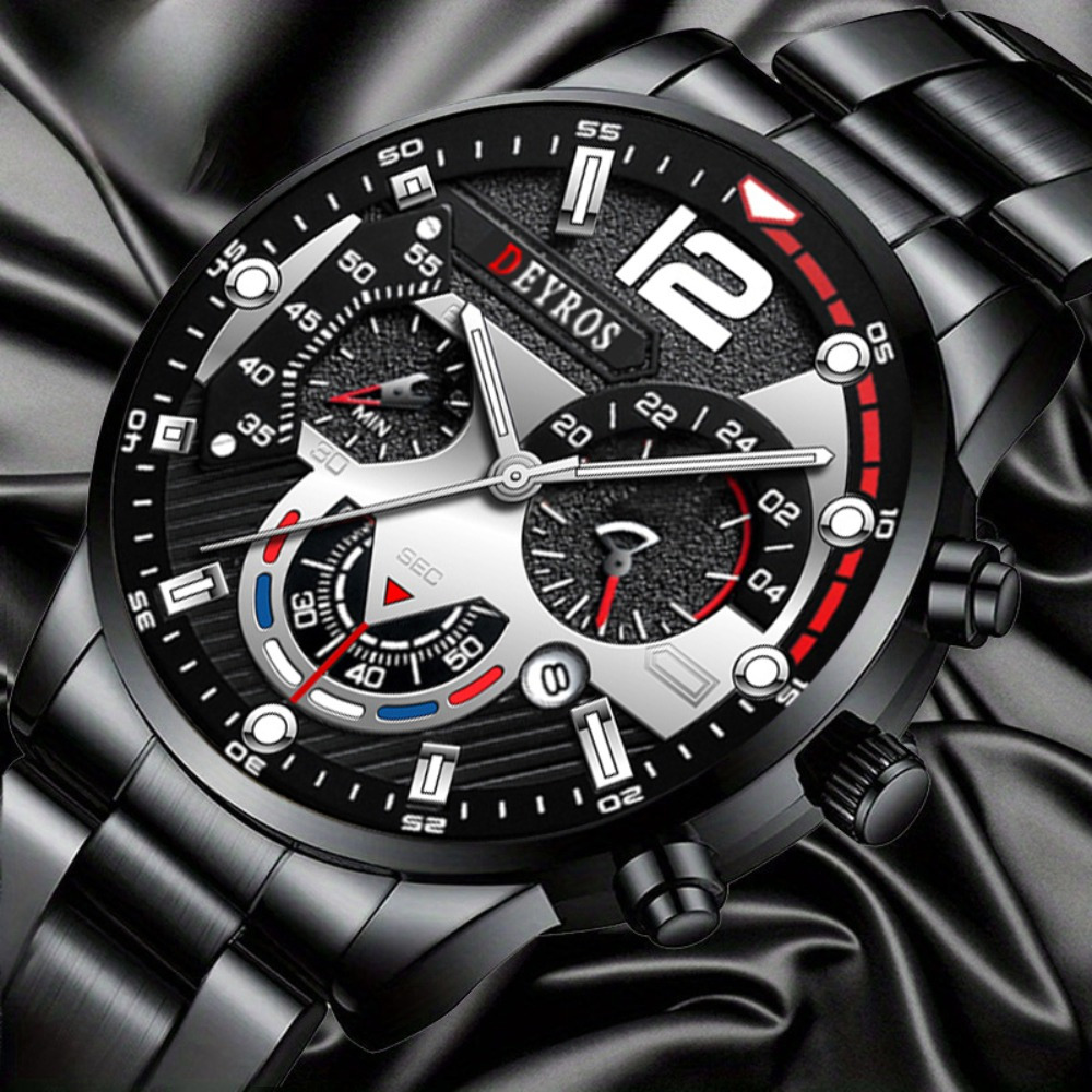 3pcs/set Fashion Men's Watch B - đánh giá và giá Best Jewelry Watches