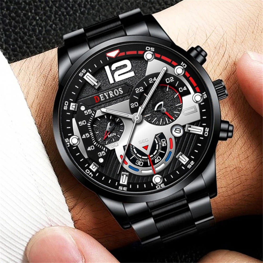 3pcs/set Fashion Men's Watch B - đánh giá và giá Best Jewelry Watches