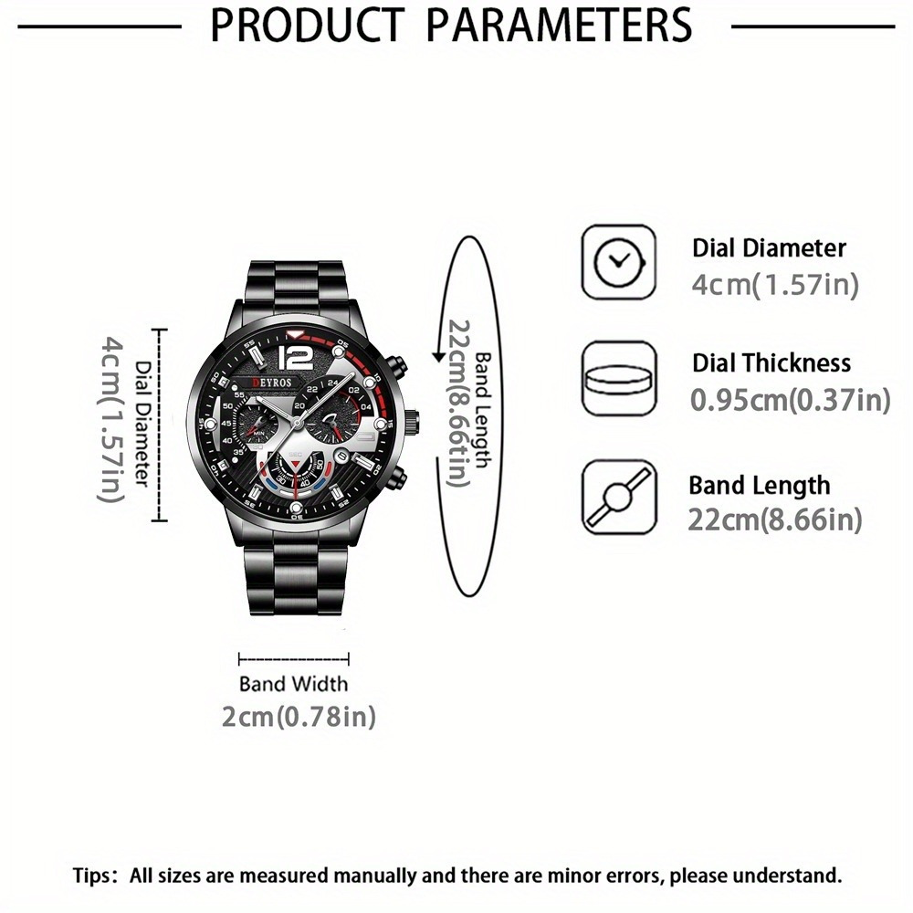 3pcs/set Fashion Men's Watch B - đánh giá và giá Best Jewelry Watches