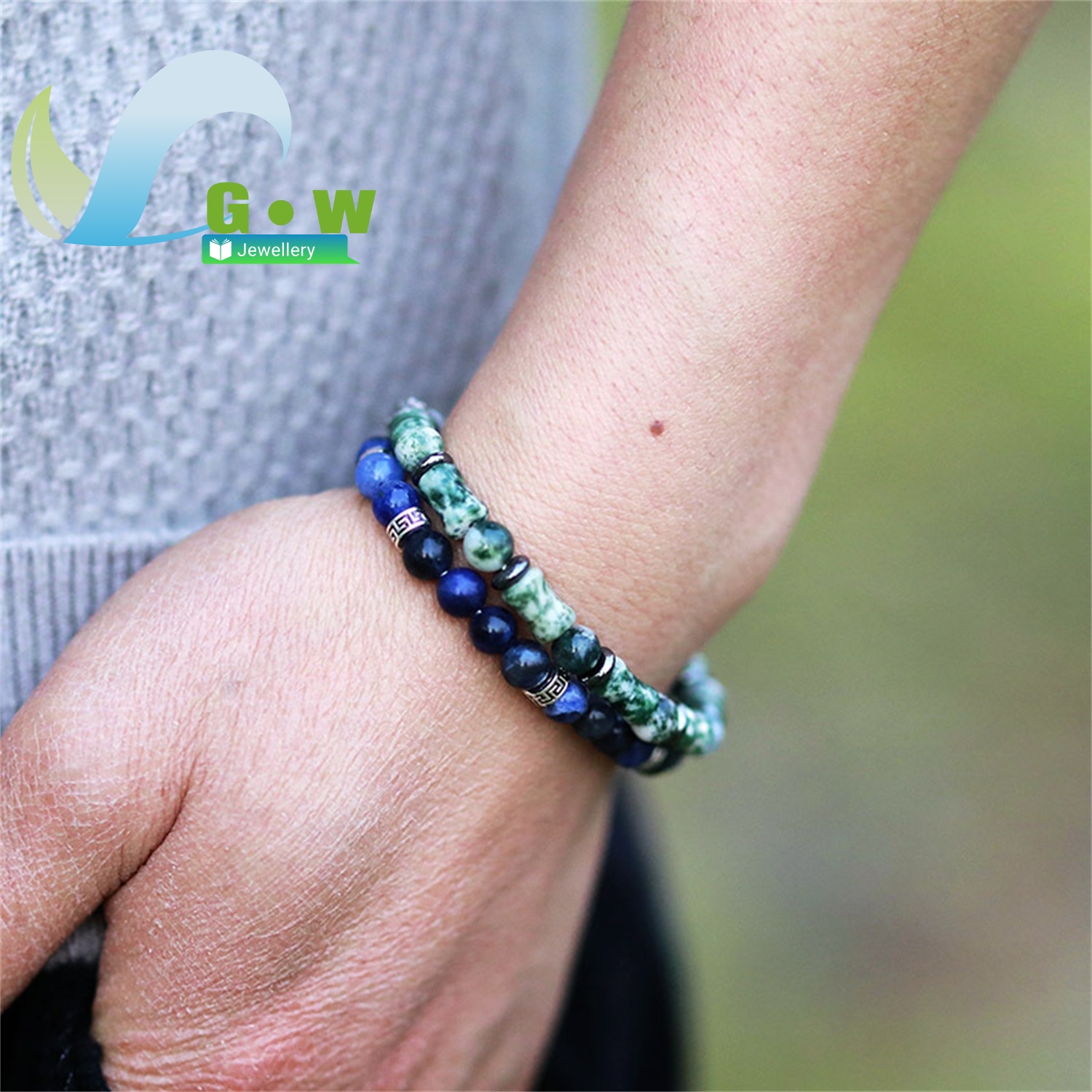 Handmade Beaded Bracelet Natur - đánh giá và giá Gemstone Bracelet Healing