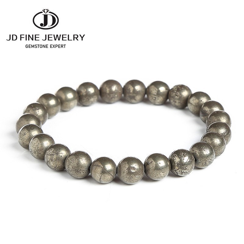 JD Natural Pyrite Bead Bracele - đánh giá và giá Gemstone Bracelet Healing
