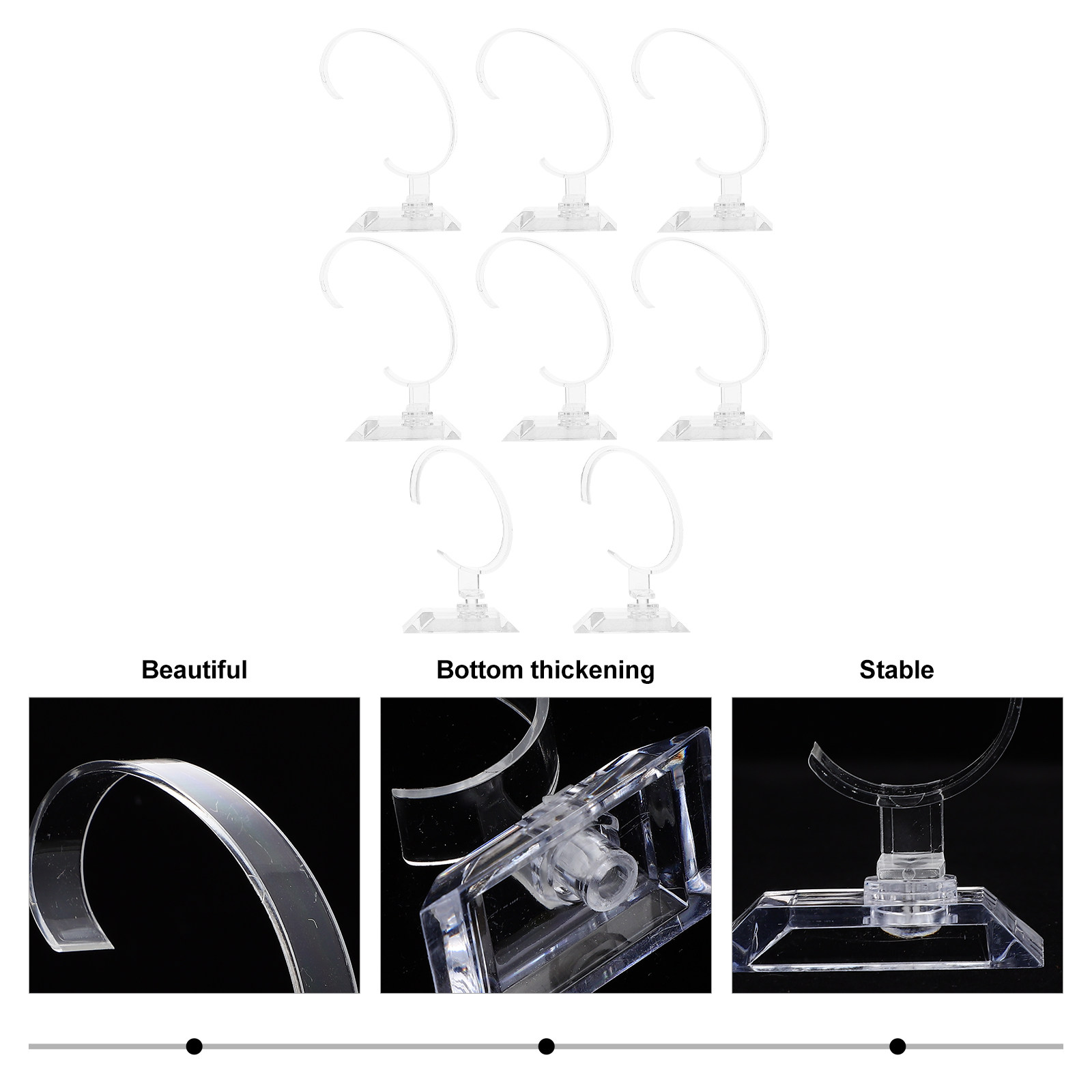 8Pcs C-Shaped Watch Stand Plas - đánh giá và giá Jewelry Stand Watches