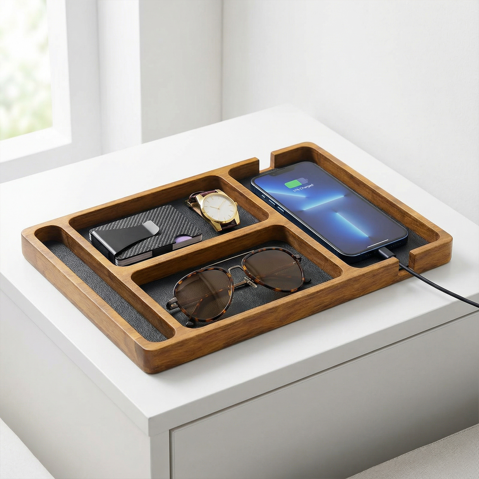 Nightstand & Desk Organizer fo - đánh giá và giá Jewelry Store Mens Watches