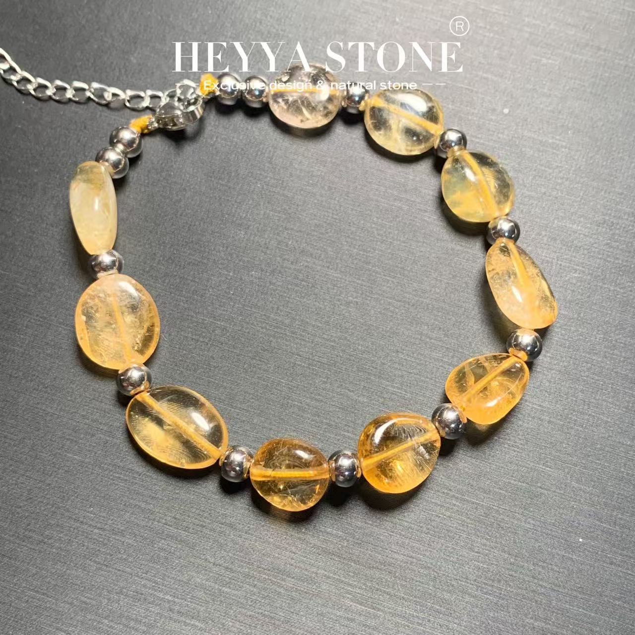 HEYYA STONE Natural Citrine Br - đánh giá và giá Gemstone Bracelet Healing