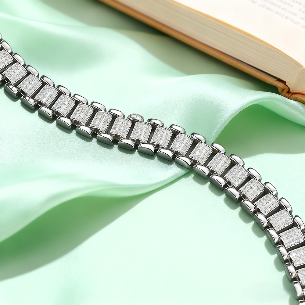 TEMGF Full Moissanite Bracelet - đánh giá và giá Unique Jewelry Watches