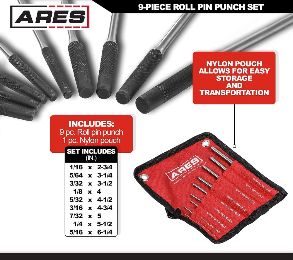 9-Piece Roll Pin Punch Set - H - đánh giá và giá Jewelry Repair & Watches Photos