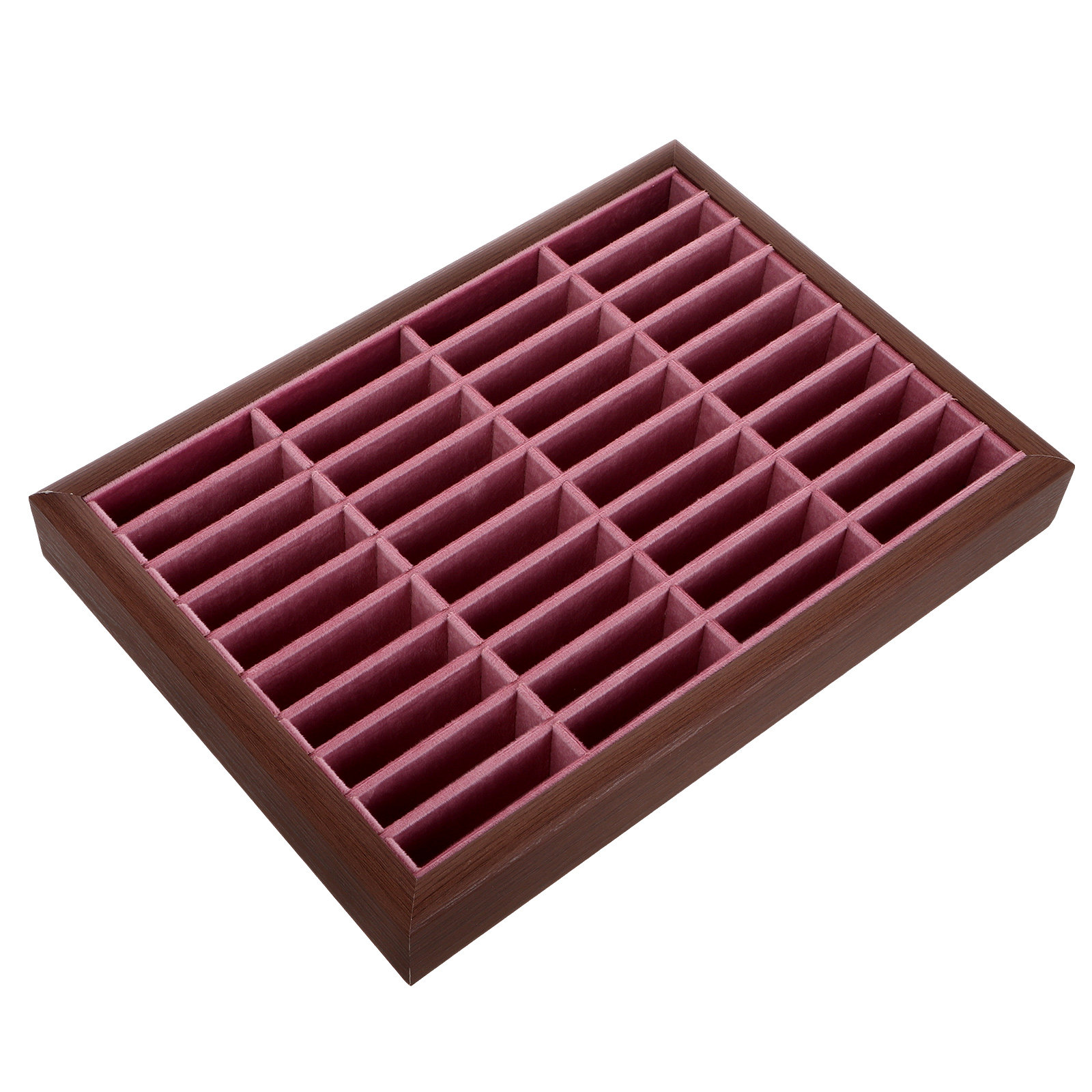 40 Slot Wood Jewelry Tray Imit - đánh giá và giá Jewelry Store Mens Watches