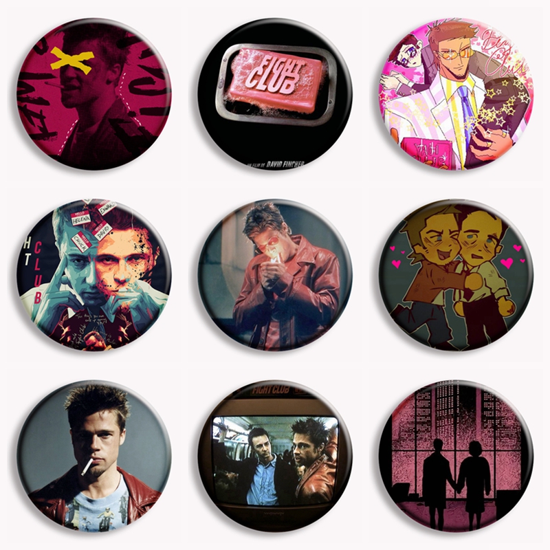 Retro Classic Movie Fight Club - đánh giá và giá Vintage Brooch Pin
