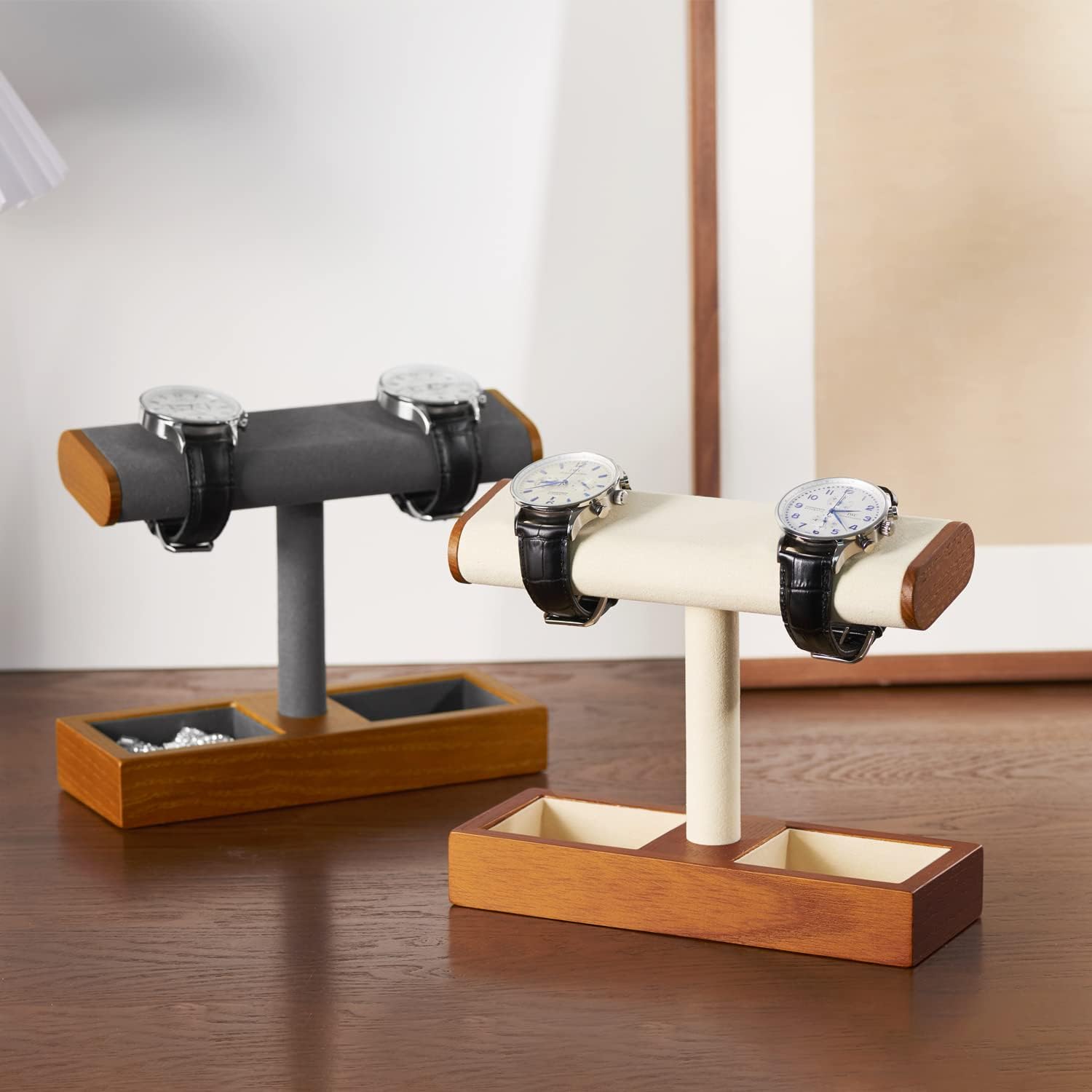 Solid Wood Watch Stand T-bar W - đánh giá và giá Jewelry Store Mens Watches