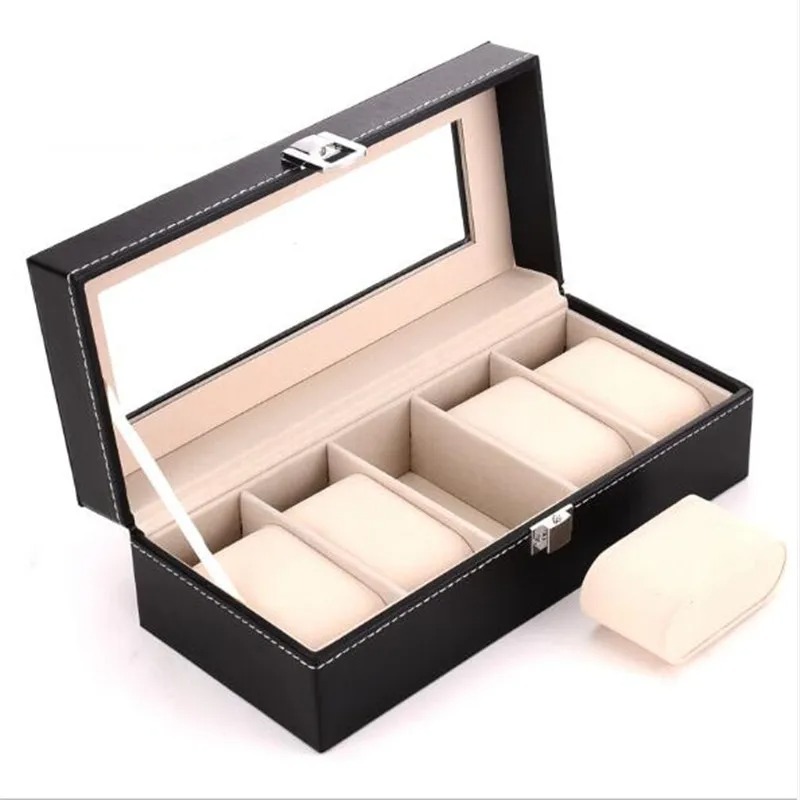 6 Grids Watch Box PU Leather W - đánh giá và giá Best Jewelry Watches