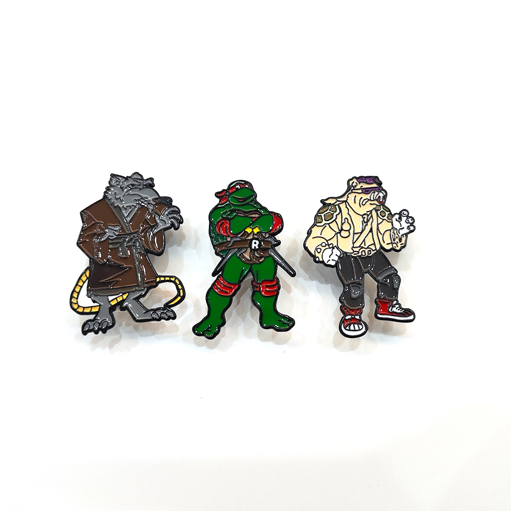 3pcs Vintage Ninja Turtles Pin - đánh giá và giá Vintage Brooch Pin