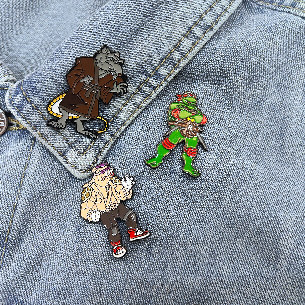 3pcs Vintage Ninja Turtles Pin - đánh giá và giá Vintage Brooch Pin