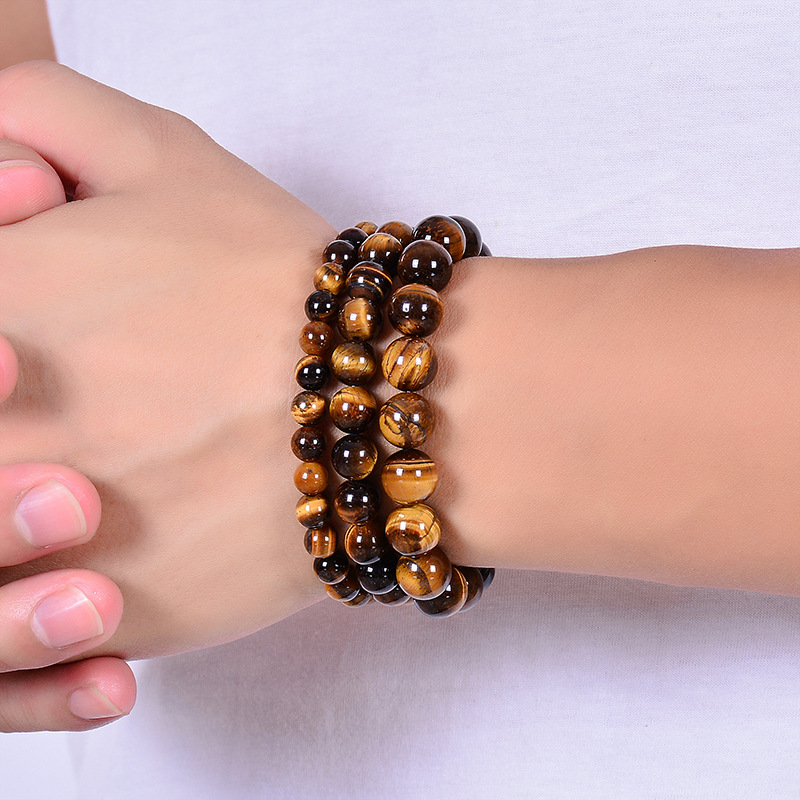1pc Fashion Tiger Eye Bangles  - đánh giá và giá Gemstone Bracelet Healing