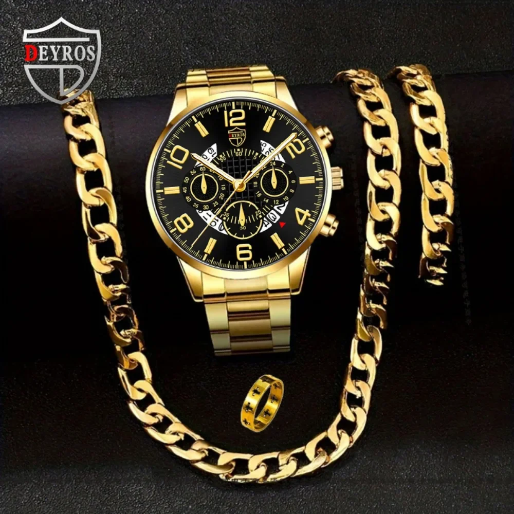 4pcs/set Men's Casual Watch Al - đánh giá và giá Best Jewelry Watches