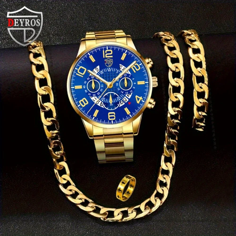 4pcs/set Men's Casual Watch Al - đánh giá và giá Best Jewelry Watches