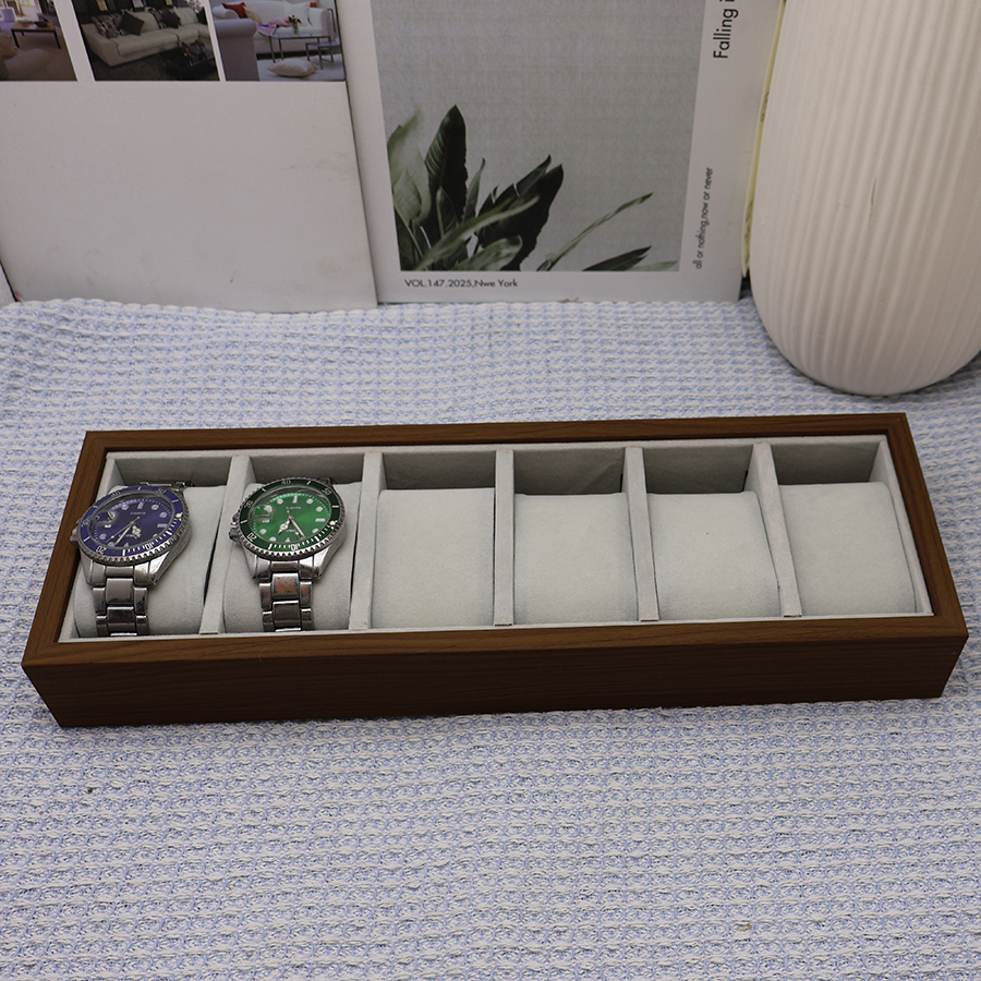 DOKW Jewelry Tray Wooden 6 Gri - đánh giá và giá Jewelry Store Mens Watches