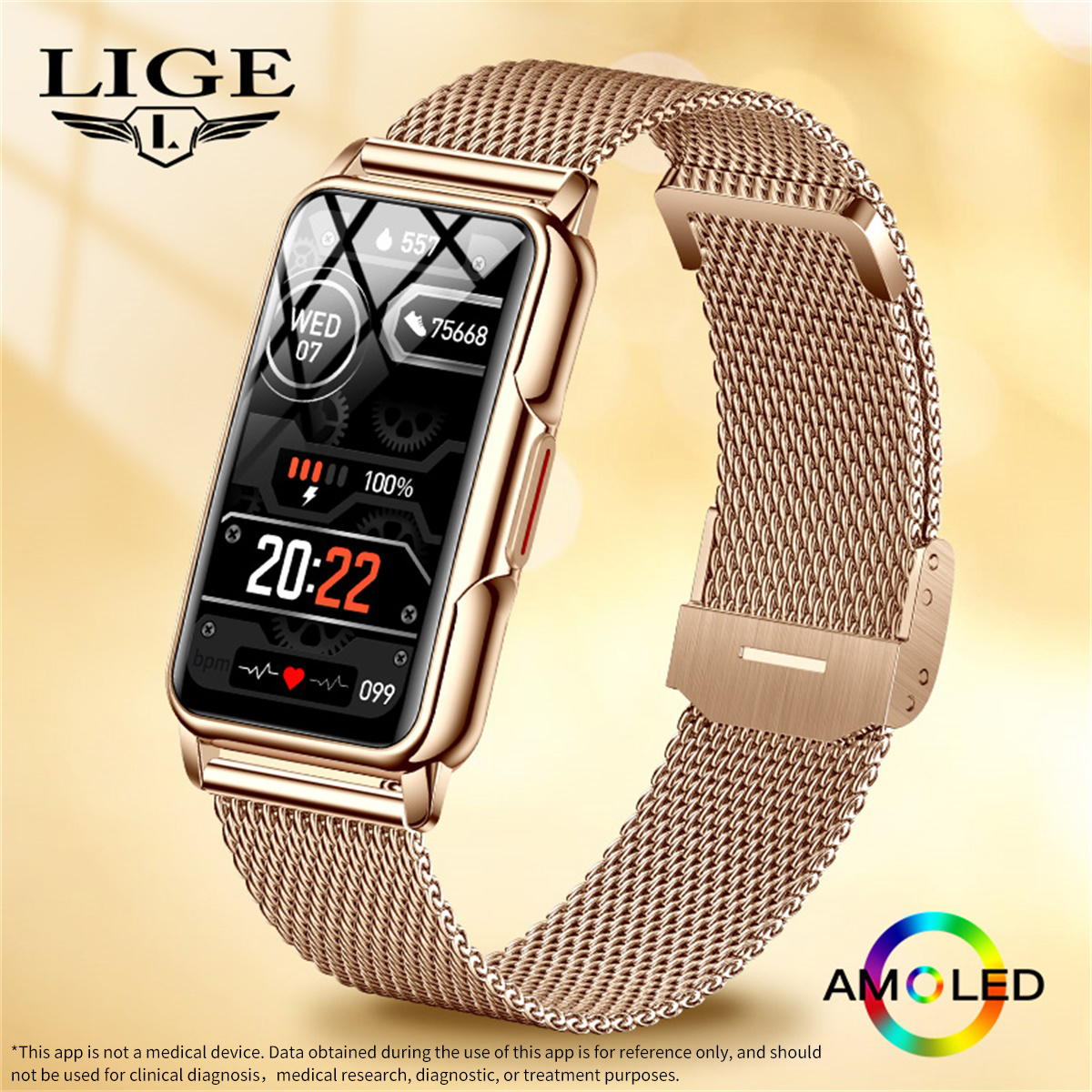 LIGE Smart Watch Men Women Fit - đánh giá và giá Jewellery Watch