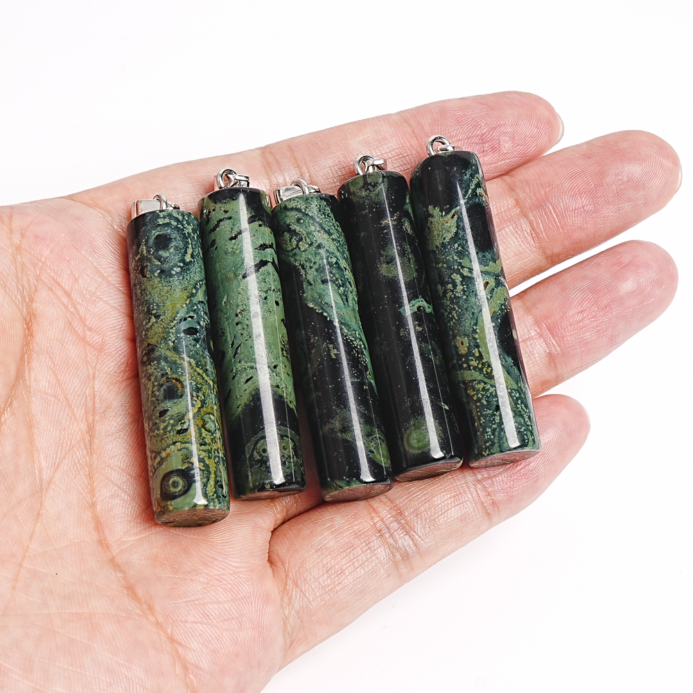 NATURAL GREEN GEMSTONE CYLINDR - đánh giá và giá Gemstone Bracelet Healing