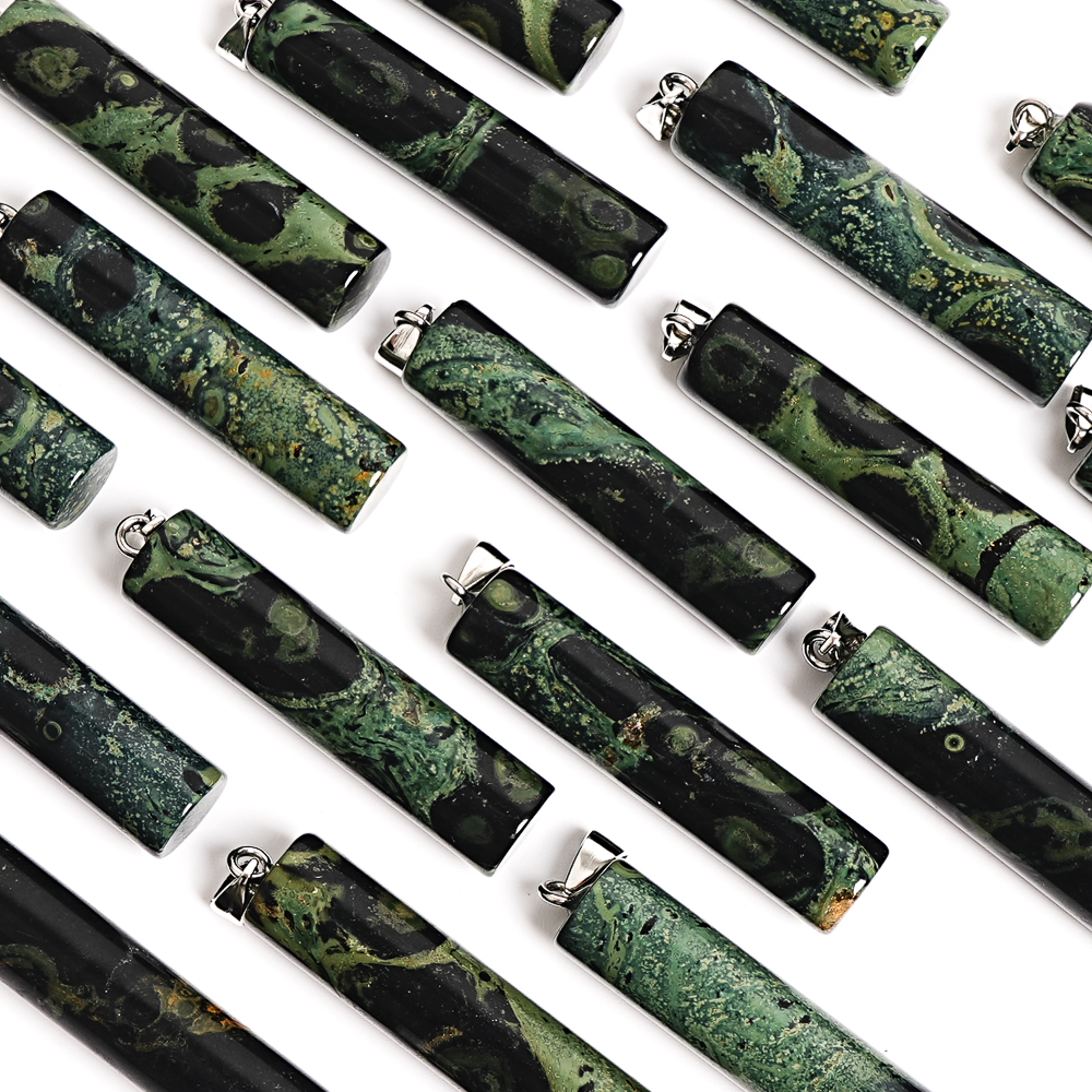 NATURAL GREEN GEMSTONE CYLINDR - đánh giá và giá Gemstone Bracelet Healing