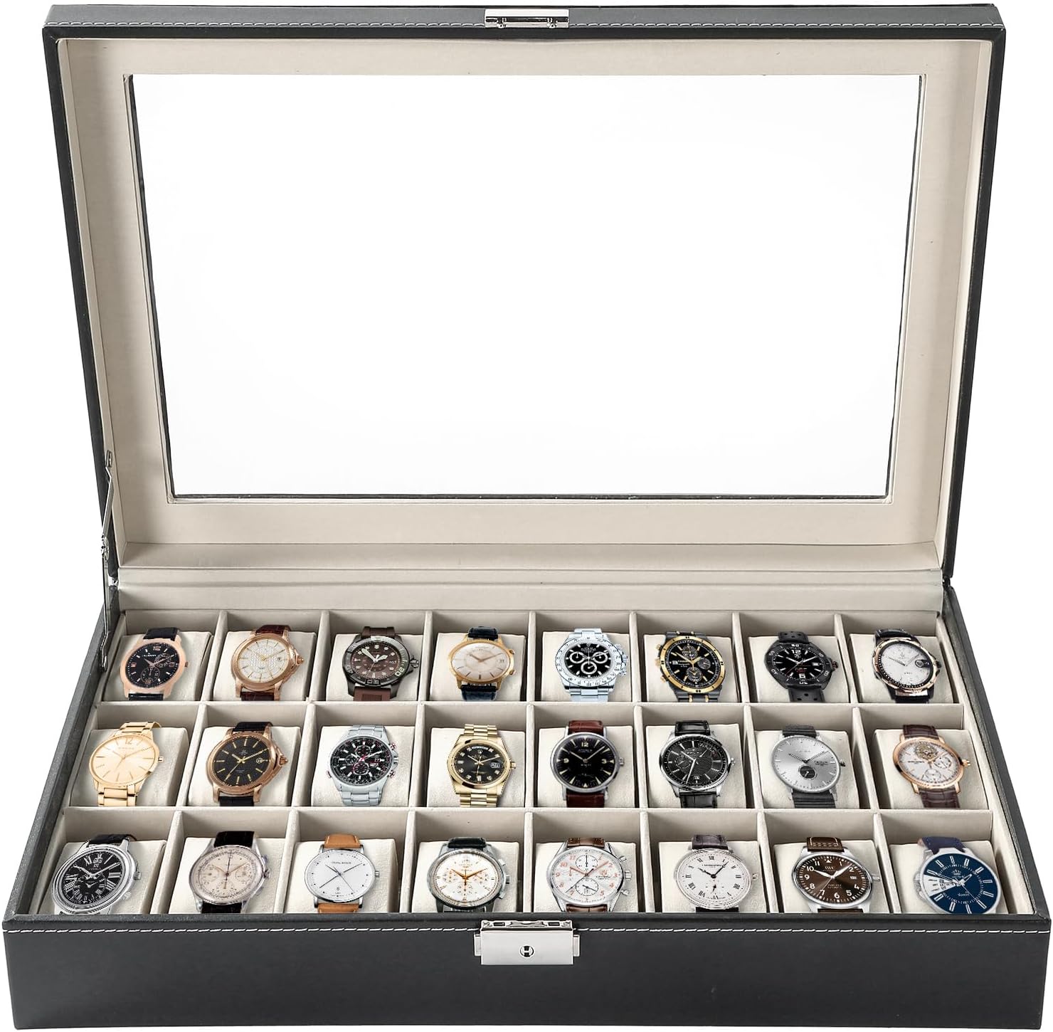LUNEVA Store 24 Slots Watch Bo - đánh giá và giá Jewelry Store Mens Watches